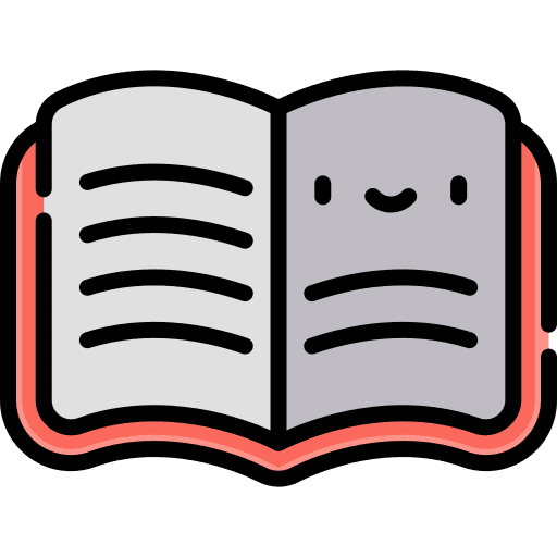 Open book study reading library icon