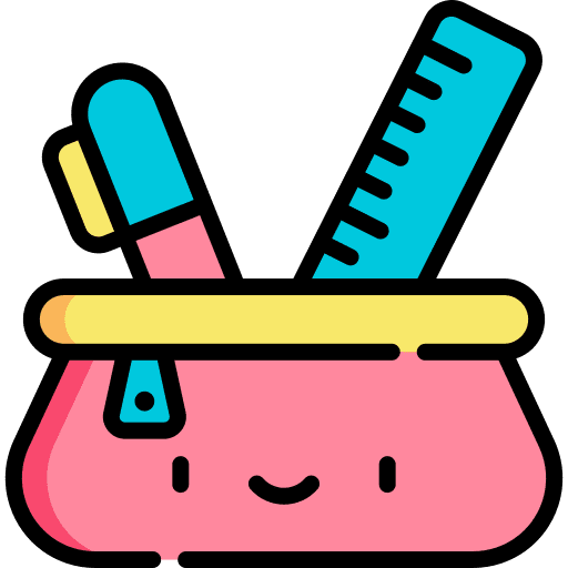 Pencil case school material pencil case miscellaneous icon