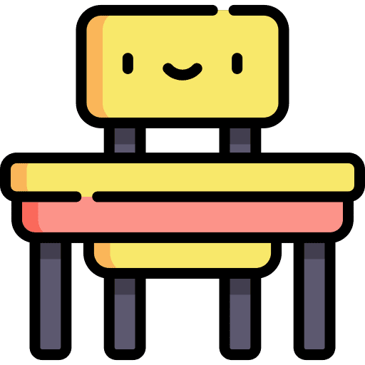 Desk education school studying icon