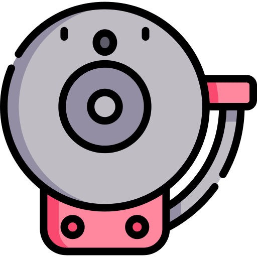 School bell music and multimedia bell signaling icon