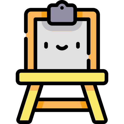 Easel art tool painting icon