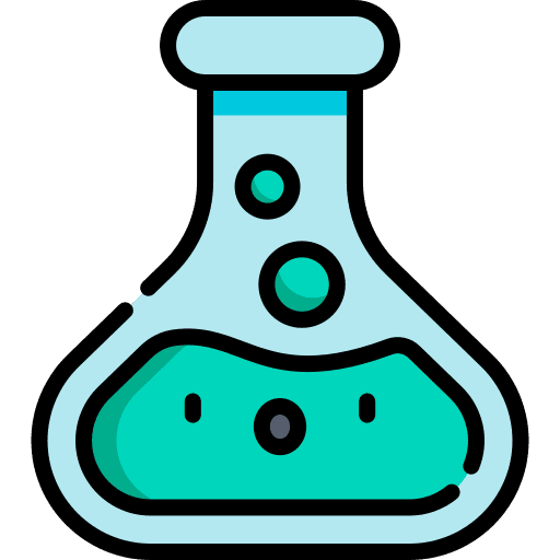 Flask flasks chemistry education icon
