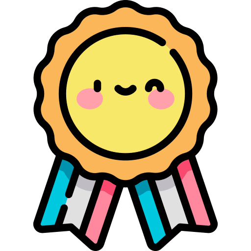 Medal award certificate sports and competition icon