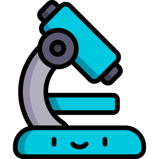 Microscope medical education microscope icon