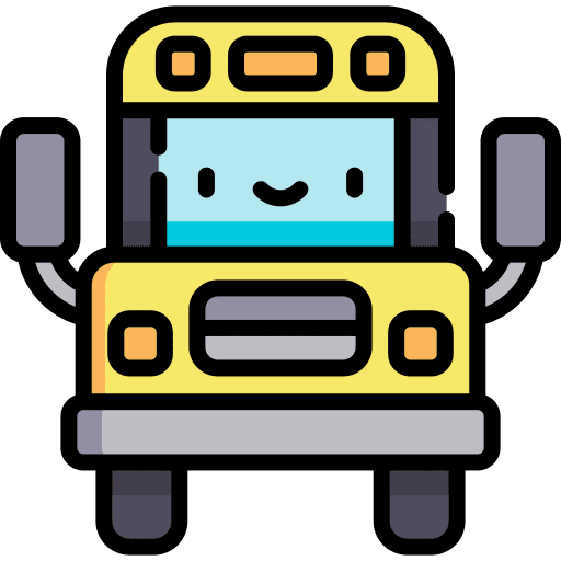 School bus transportation bus transport icon
