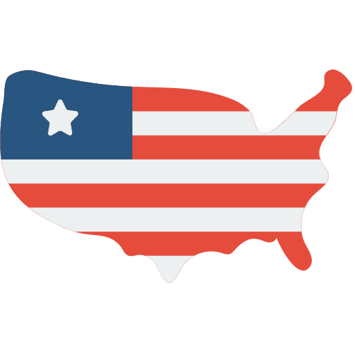 United states of america america maps and location usa map icon
