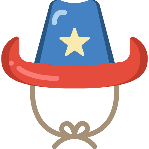 Cowboy hat fashion sheriff cowboy hat icon