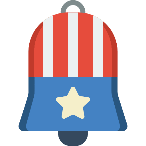 Liberty bell celebration american liberty bell icon