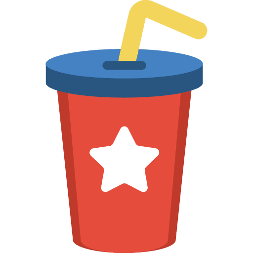 Soft drink soft food take away icon