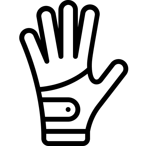 Glove golf glove protection icon