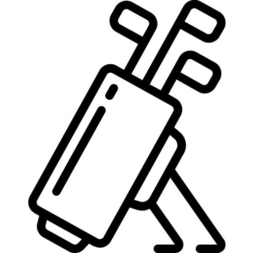 Golf bag hobbies and free time golf sticks golf icon