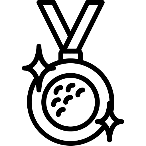 Medal certification winner certificate icon