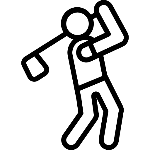 Swing sport golfer swing icon