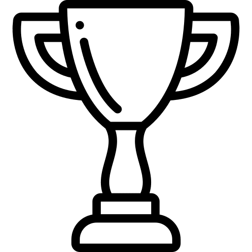 Trophy marketing sports and competition champion icon