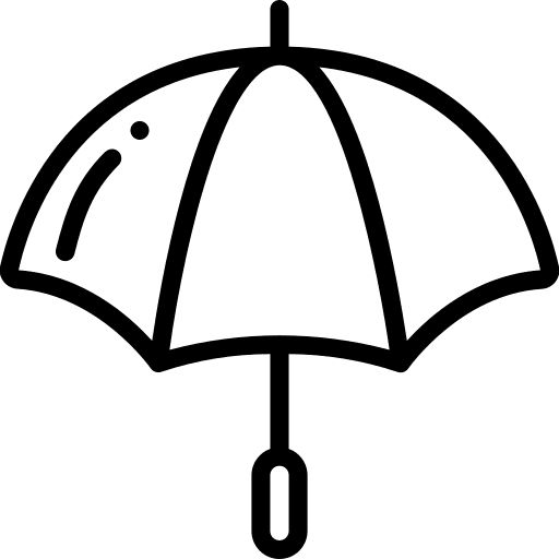 Umbrella protection rainy rain icon