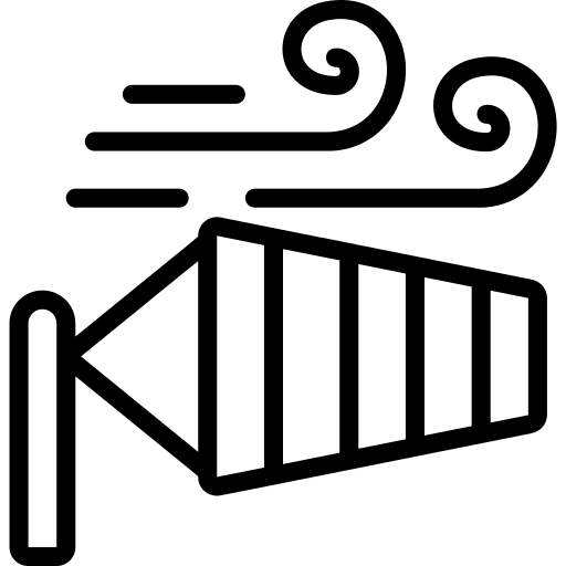 Wind socket windsock winds signaling icon