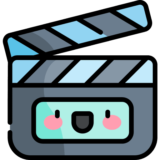 Clapperboard music and multimedia clapper movie icon