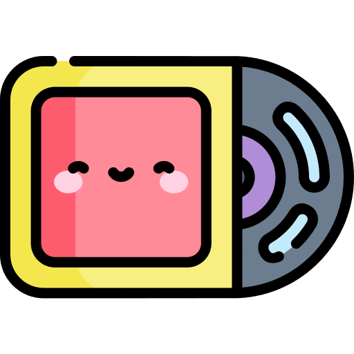 Vinyl record track music and multimedia icon