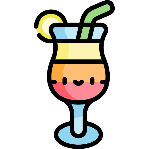 Cocktail leisure straw food icon