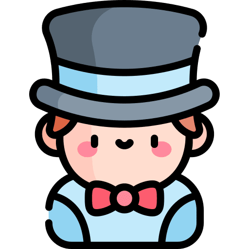 Magician man gentleman occupation icon