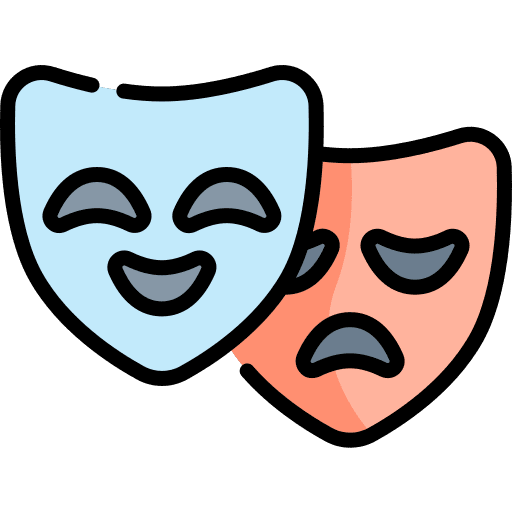 Mask tragedy art masks icon