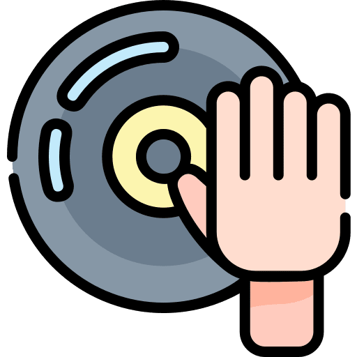 Vinyl dj long play vinyl icon