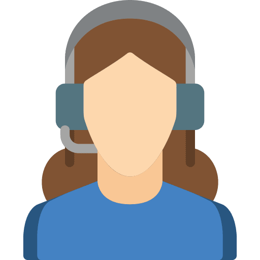 Customer service help woman support icon