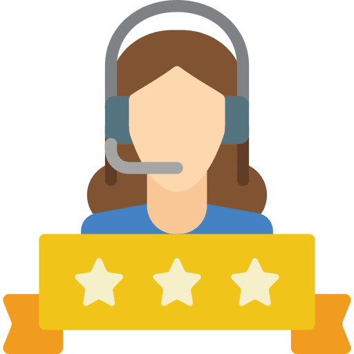 Customer service telemarketer avatar professions and jobs icon