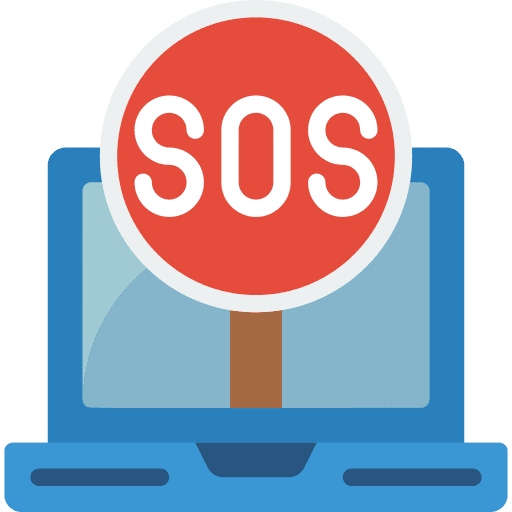 Sos protection communications electronics icon