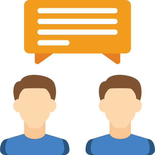 Conversation multimedia chat communication icon