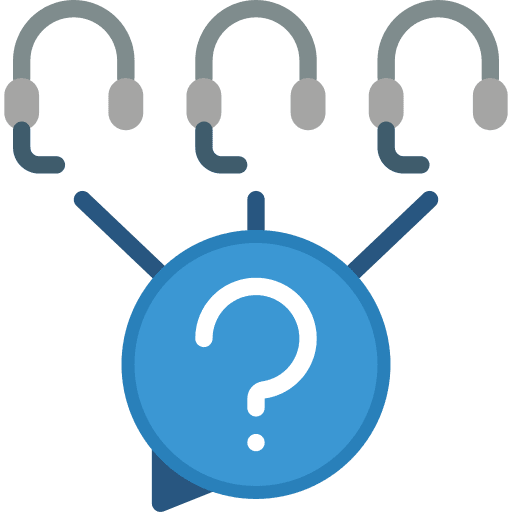 Customer service communications information help icon