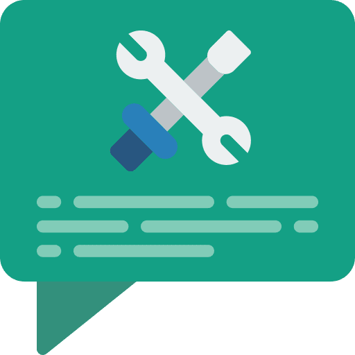 Message support conversation chat icon