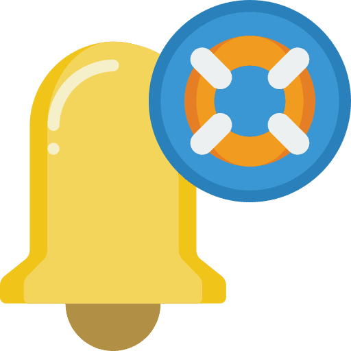 Notification alarm notification school bell icon