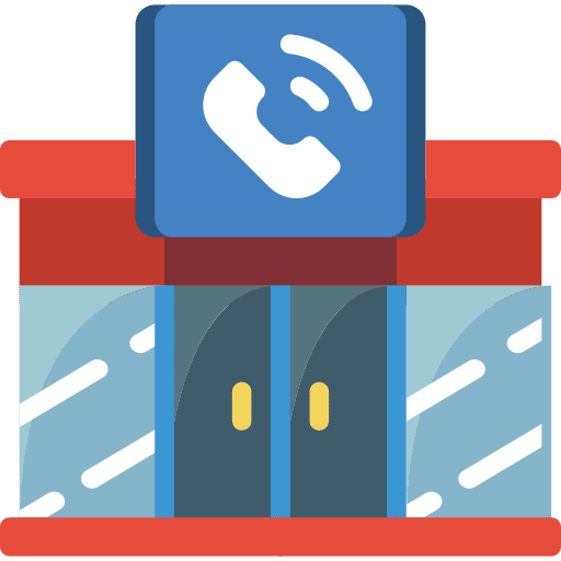 Call center call center building architecture icon