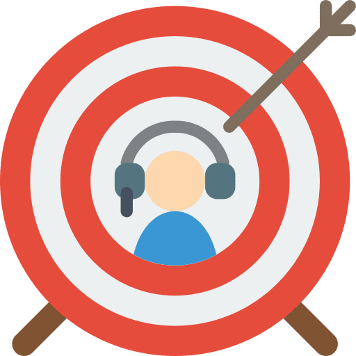 Target arrow targeting archery icon