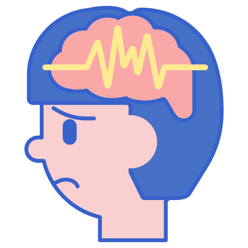 Epilepsy epilepsy damage brain icon