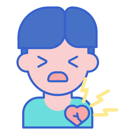 Heart disease sick disease medical icon