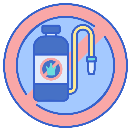 Herbicide farming and gardening forbidden herbicide icon