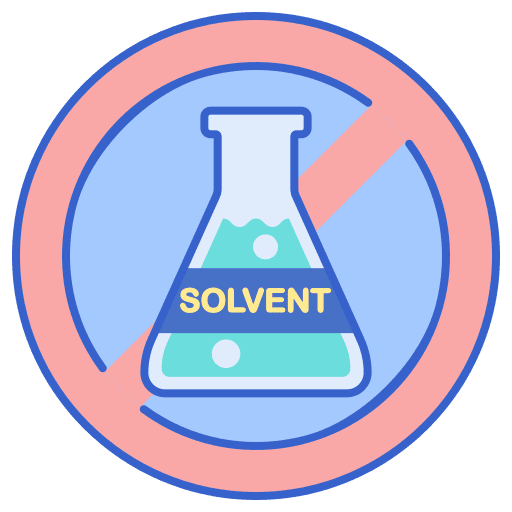Solvent free forbidden no flask icon