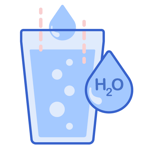 Water glass solution soluble icon
