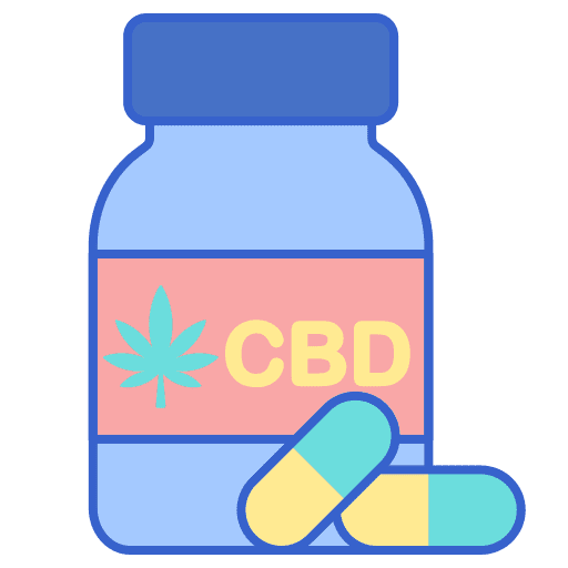 Cbd pills healthcare and medical cbd pills cannabis icon