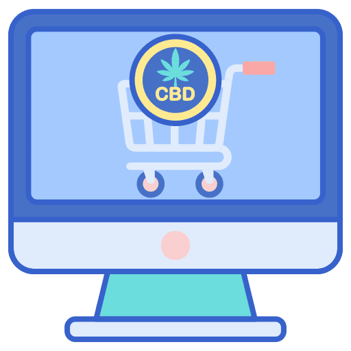 Cbd online store healthcare and medical grow shop cbd store icon