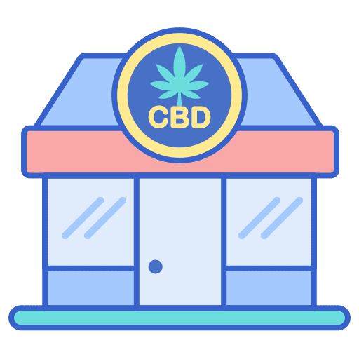Cbd store store healthcare and medical marijuana icon