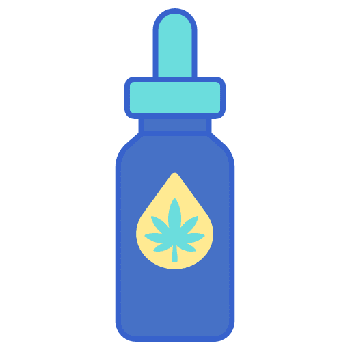 Cbd oil marijuana healthcare and medical cannabis icon