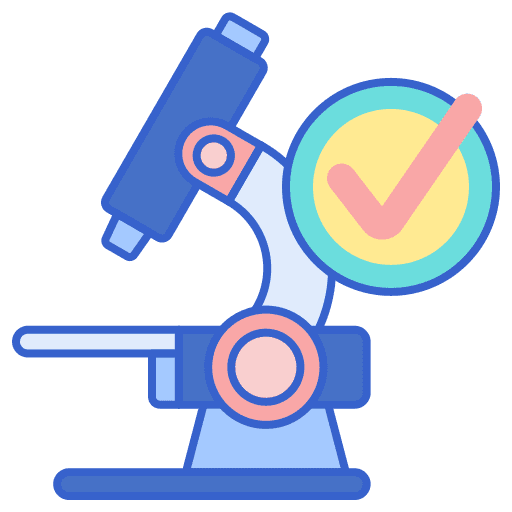 Lab certified lab healthcare and medical icon