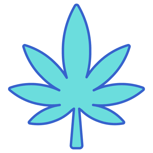 Marijuana leaf marijuana substance icon