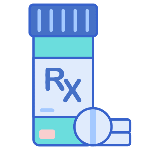 Prescription health care drugs medicine icon