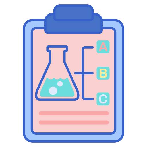 Report healthcare and medical third party flask icon