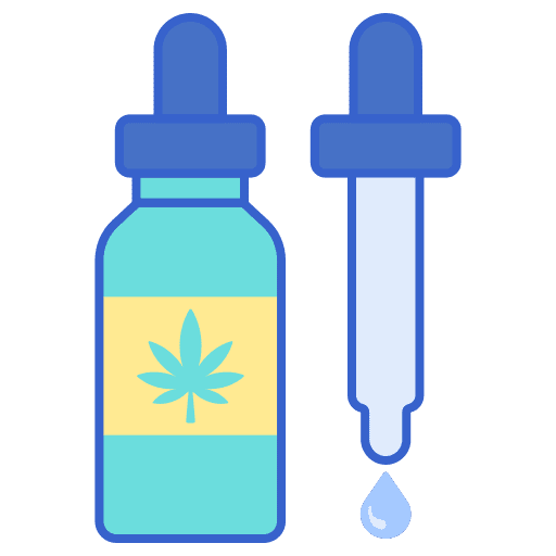 Tincture cbd marijuana cannabis icon