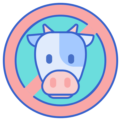 Vegan cow no meat vegan icon